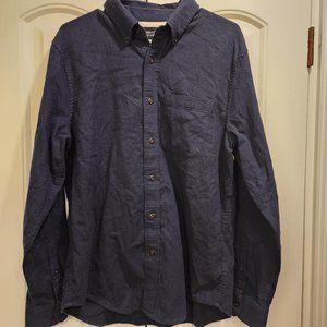 Abercrombie & Fitch Men's Plaid Flannel Soft AF Shirt Blue Sz Large Preppy
